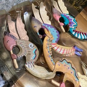 Angel Pelli Angels with Flutes Southwest Ornaments